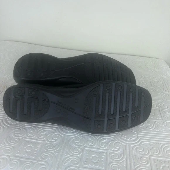 Hotter Women Chile Black Leather Chunky Mary Jane Comfort Shoe Square England - Picture 6 of 10